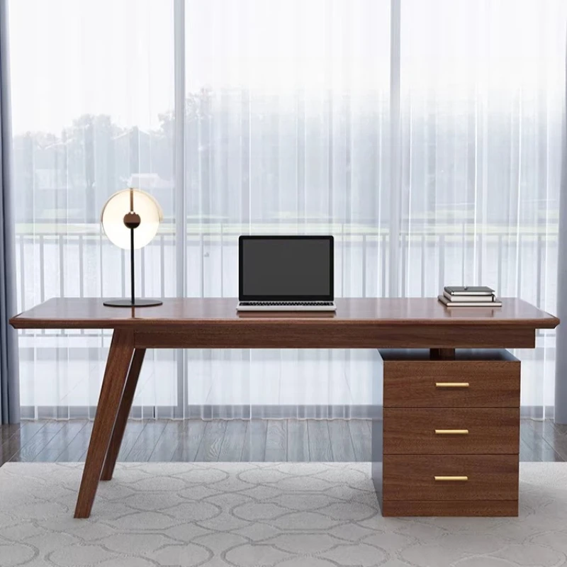 Computer Design Office Desks New Chinese Style Modern Hotel Office Desks Balcony Advanced Furniture Schreibtisch Ls40bgz