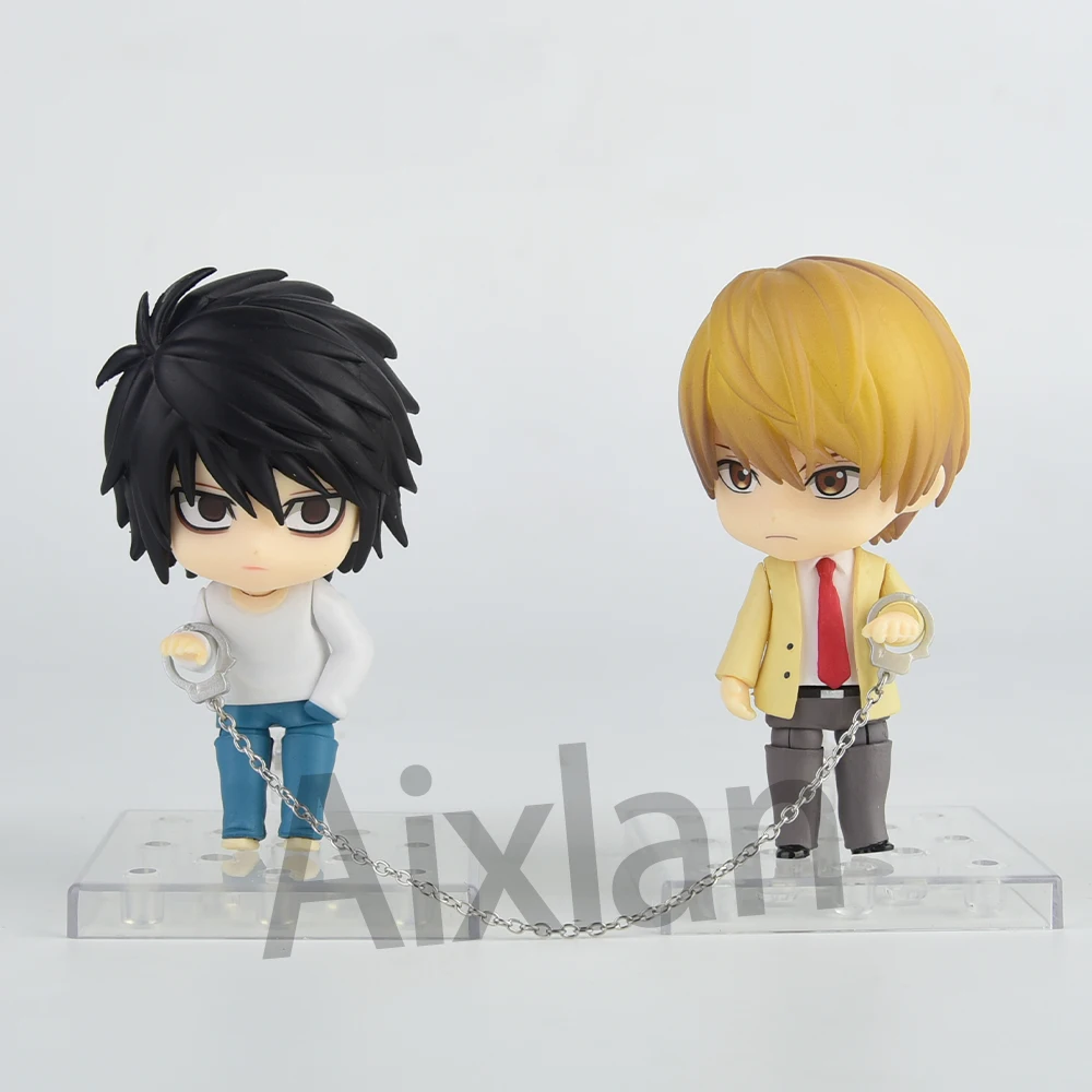 Aixlan#1160#1200 DEATH NOTE Figure Yagami Light Cute Edition 10CM L·Lawliet PVC Action Figure Amine Toygift Collectible Figurine