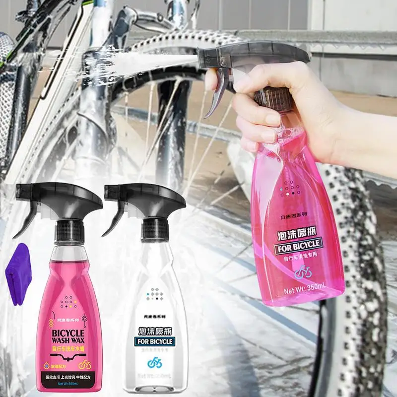 Chain Degreaser For Bikes 350ml Bikes Polish Spray Polish Remover For Fine Wash Foam Bicycles Washing Liquid Car Wash Foam