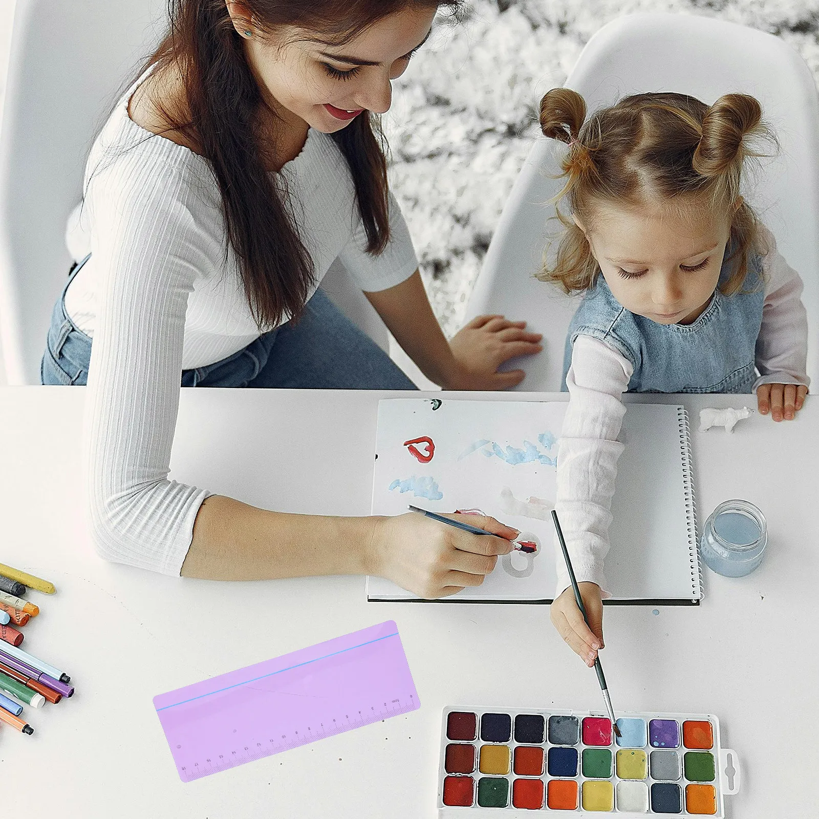 10 قطعة شرائط القراءة للحيوانات الأليفة مقياس القراءة المساعدة عسر القراءة ودية دليل بصري أدوات قياس الإشارات المرجعية #5