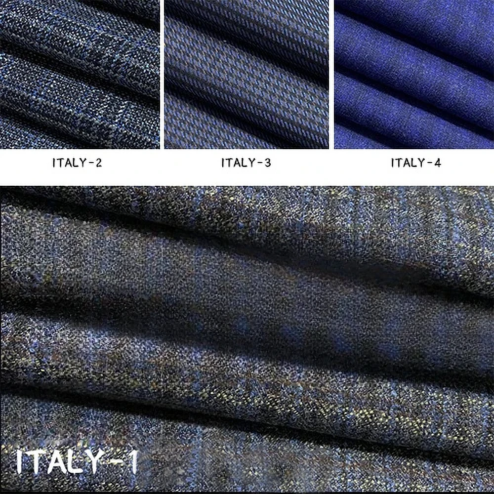 Autumn and Winter Exclusive New Product Worsted Wool Suit Fabric High-end Wool Fabric Striped Wool Clothing