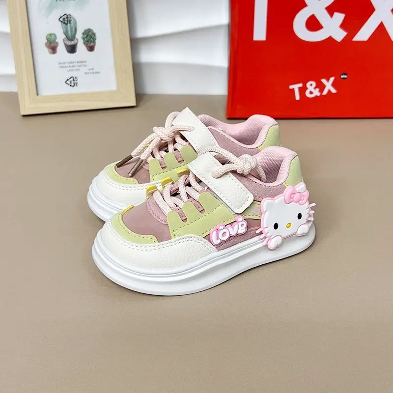 

Kawaii Hello Kitty Sanrio Children Cute Cartoon Comfortable Warm Sports Shoes Student Non Slip Running Shoes Gift for Kids