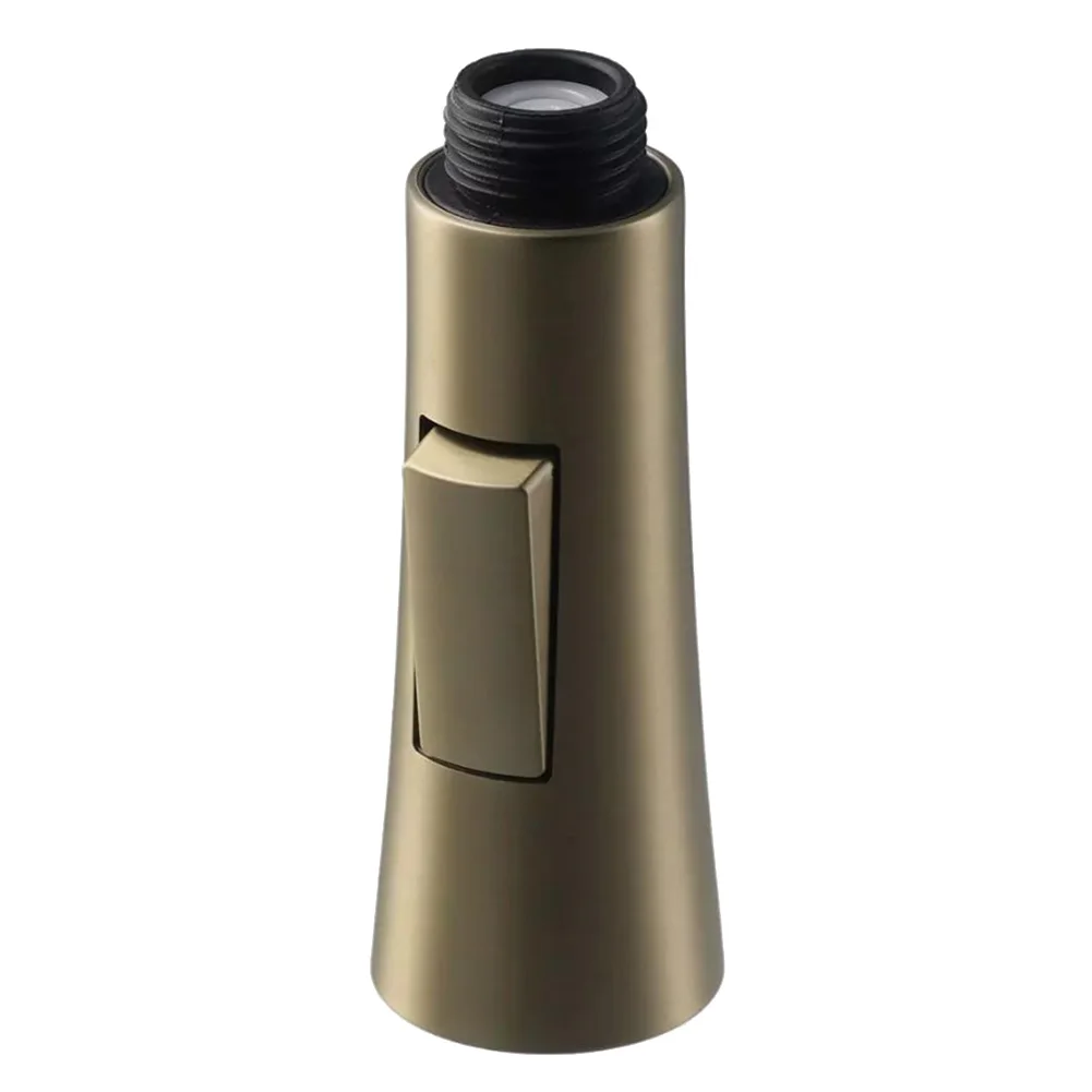

1.8 GPM Pull Out Faucet Sprayer Nozzle Column Brushed Gold Kitchen Sink Water Saving Shower Spray Head Bathroom Sink Tap