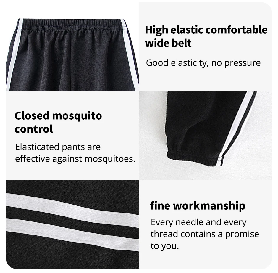 Children's Mosquito Pants Summer Thin Boys' Summer Pants Ice Silk Girls Large CHILDREN'S Silk Bloomers Pajama Pant
