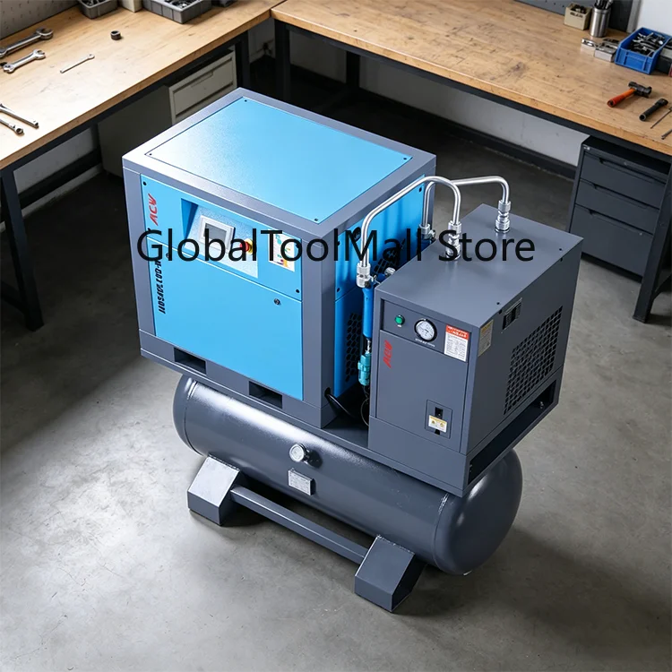 High Quality 7.5KW/10HP Silent VSD All in 1 Screw Air Compressor for Industrial Machinery