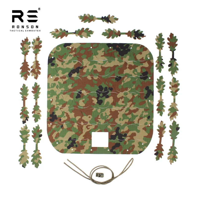 JSDF اليابان الدفاع عن النفس الأرض التمويه ثلاثية الأبعاد قطع الليزر التكتيكية سريعة خوذة غطاء مقشر الادسنس الألوان الدفاع الشخصي سكريم