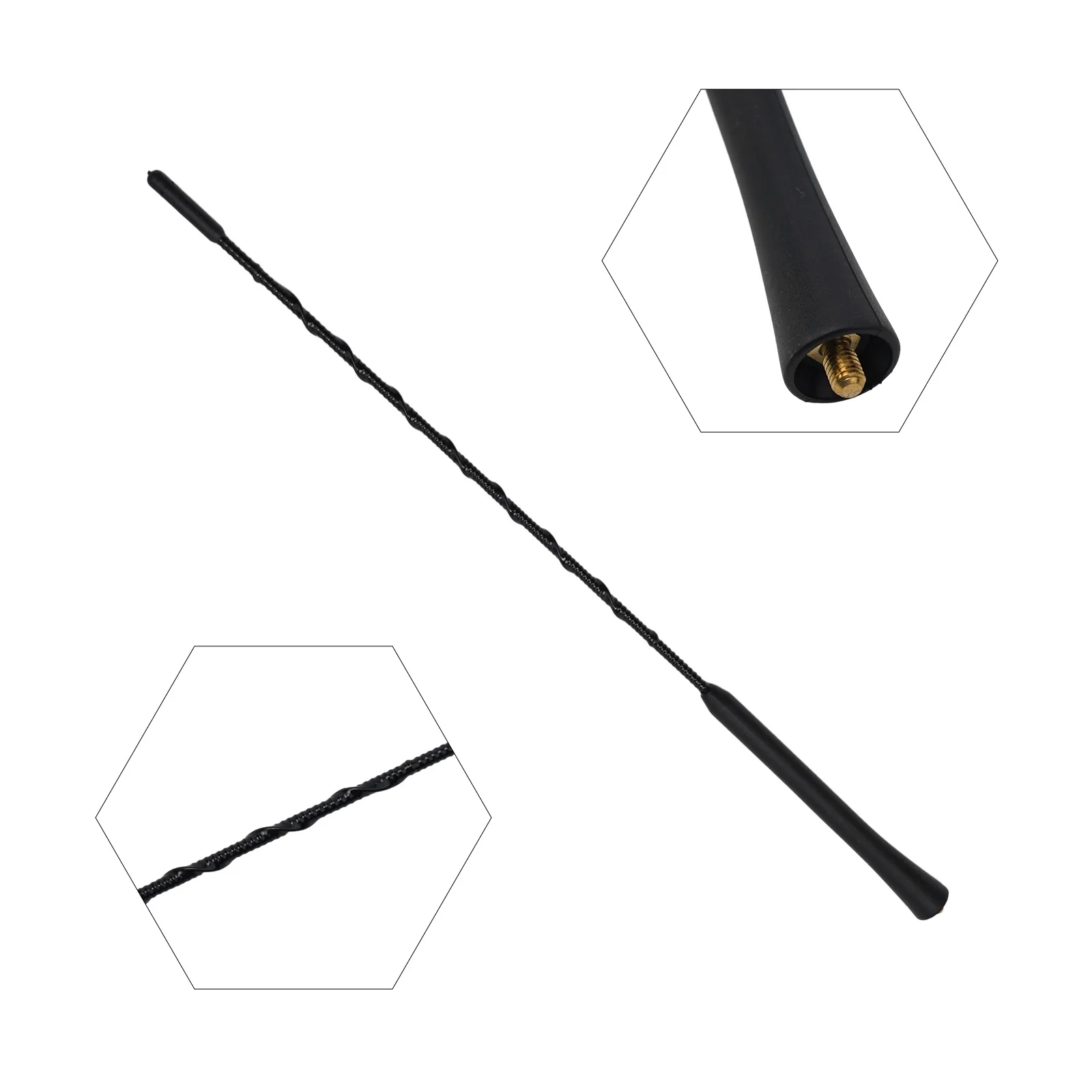 Enhance Signal Strength with For Ford Edge MKX Aerial Radio Antenna Rod Mast 2009 2015 Easy Installation Black CT4Z 18813 B