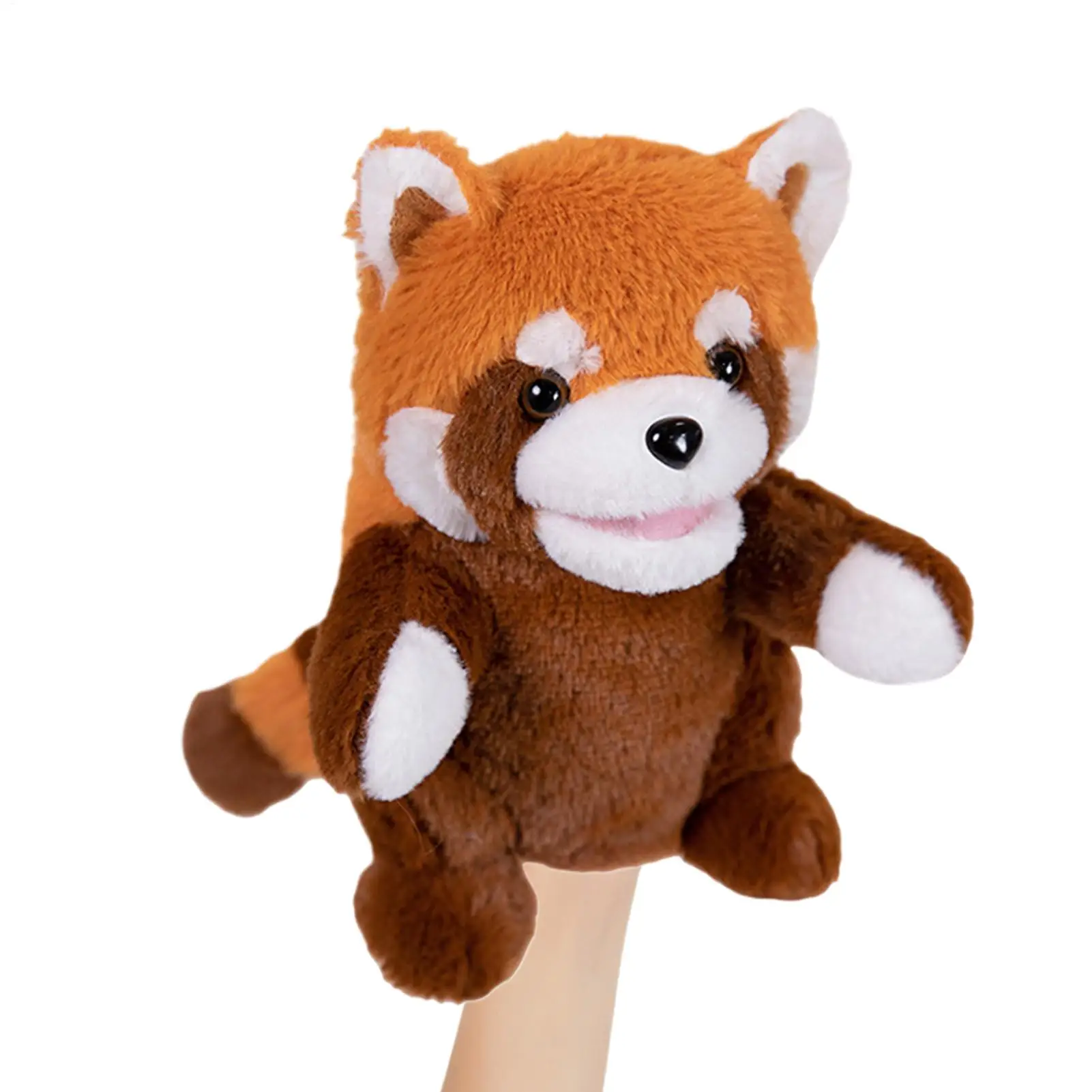 Animal Puppets Cute Soft Interactive Plush Toy with Open Mouth Kids Animal Puppets for Children Boys Girls Family Friends