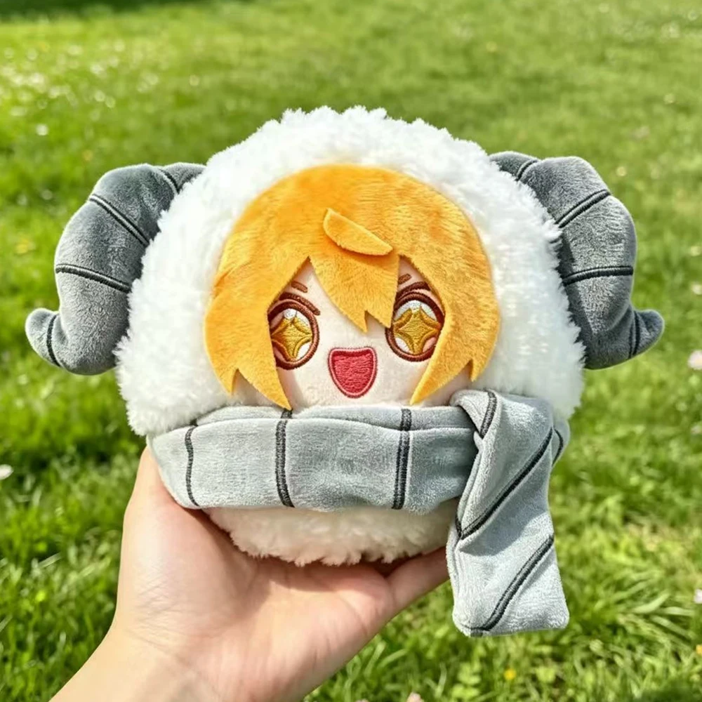 Image of 12cm Niedliche Limbus Company Don Quixote Schaf-Plüschtiere Weiche Flauschige Anime-Spiel-Plüschfigur Heimdekoration Fans Geburtstagsgeschenke