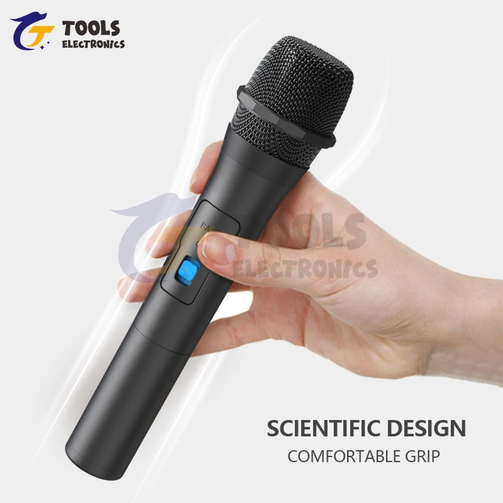 Wireless Microphone System Kits USB Receiver Handheld Karaoke Microphone Home Party Smart TV Speaker Singing Mic