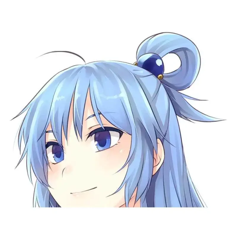 13 سنتيمتر X 12 سنتيمتر ل كونوسوبا معالج Neko Peeker غرامة ملصق مائي موضة مقاومة للخدش سيارة ملصق ثلاثية الأبعاد الفينيل سيارة التفاف المحمول سيارة مائي