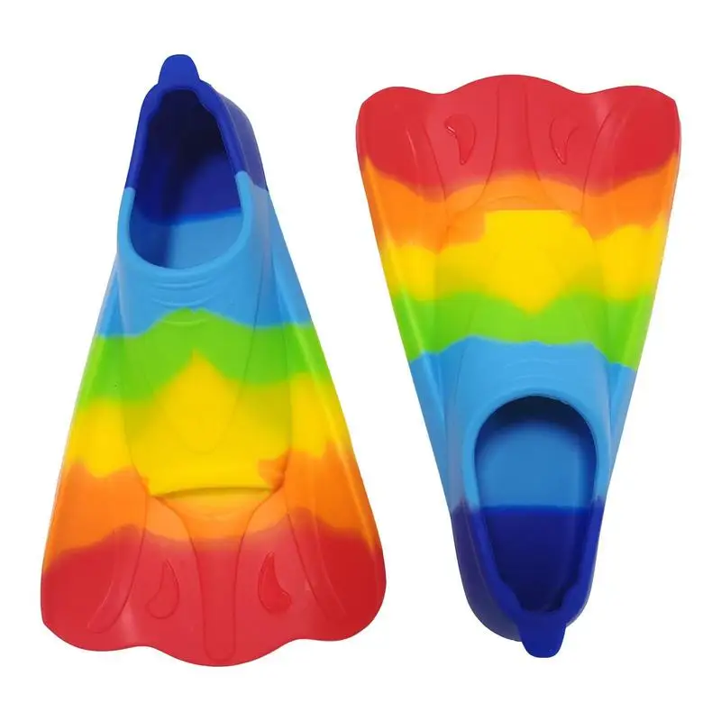 

Professional Scuba Diving Swimming Fins Silicone Short Children Men Women Snorkel Flippers Equipment For Kids