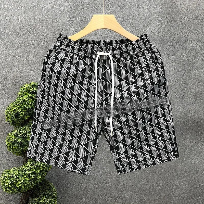 

Male Short Pants with Pockets Board Beach Men's Shorts Wide Baggy Loose Luxury Elastic Korean Style Hot Deals Personalizate