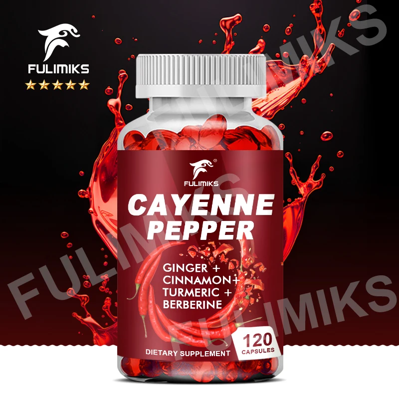 

Liposomal Cayenne Pepper with Hawthorn Berry & Beet Root – Supports Digestion & Immune Health – 120 Capsules