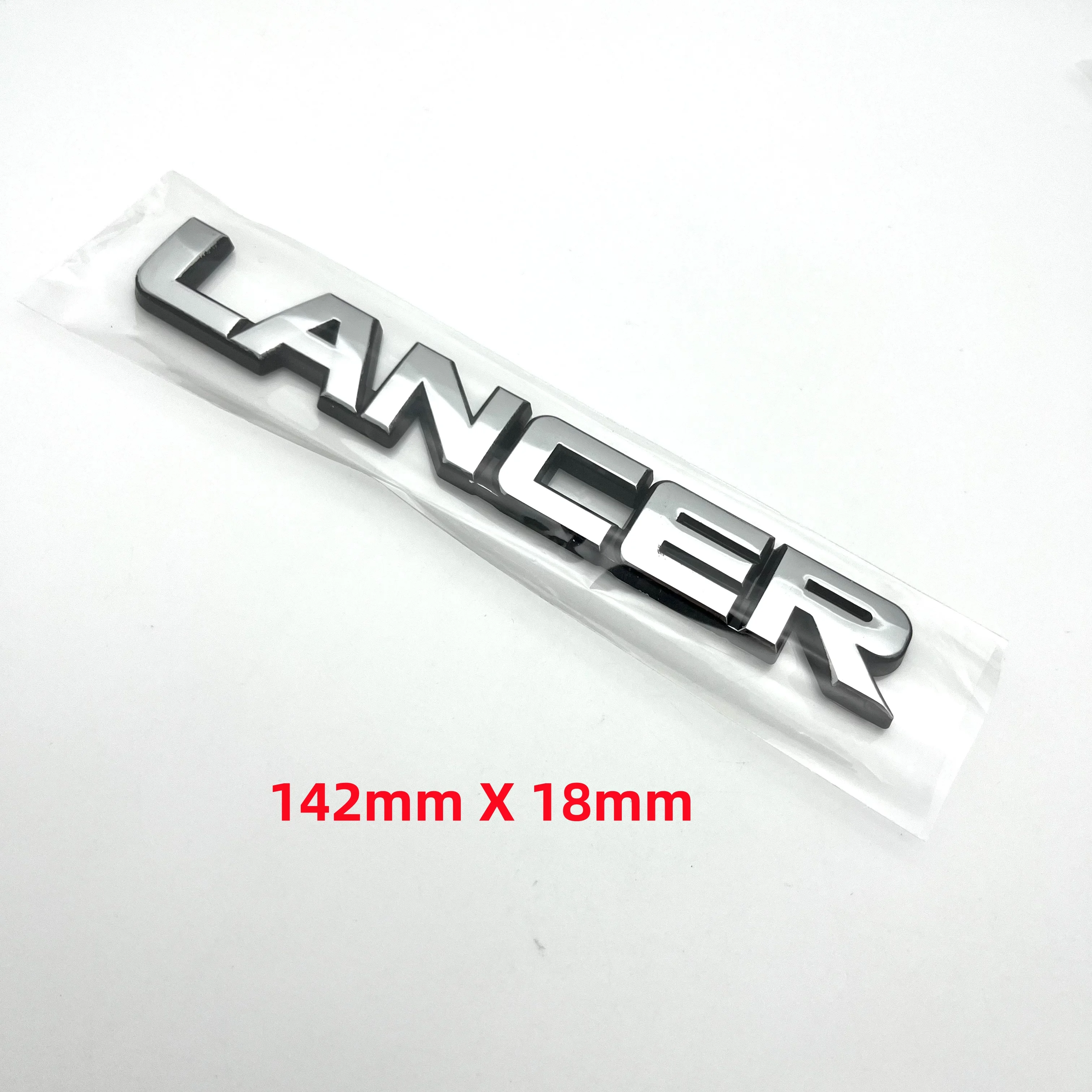 1Pcs Silver LANCER Logo 3D ABS High-Quality Car Letters Rear Tail Trunk  Emblems Badge Sticker Styling  Car Accessories Stickers