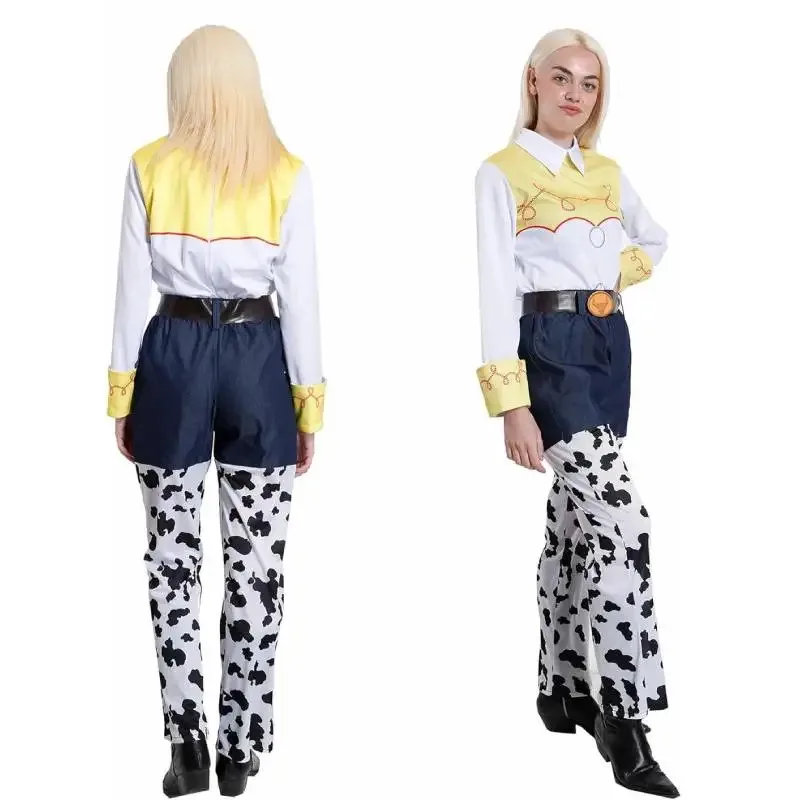 Qq28LQJessie The Cowgirl Toy Story Kostum Wanita Dewasa Ukuran S-M-L Teman Jessie Set untuk Pesta Koboi Karnaval