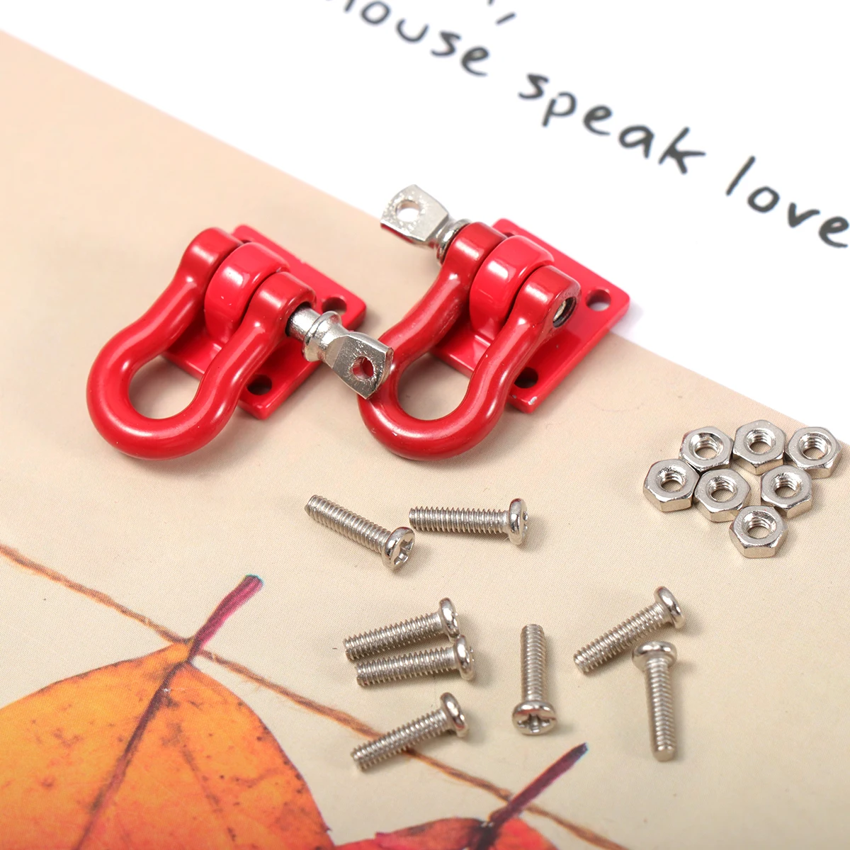 

2pc Metal Tow Hook for Car Decoration Stylish Front Bumper Accessory, Adjustable Universal Hitch Not for Towing, Great Tuner