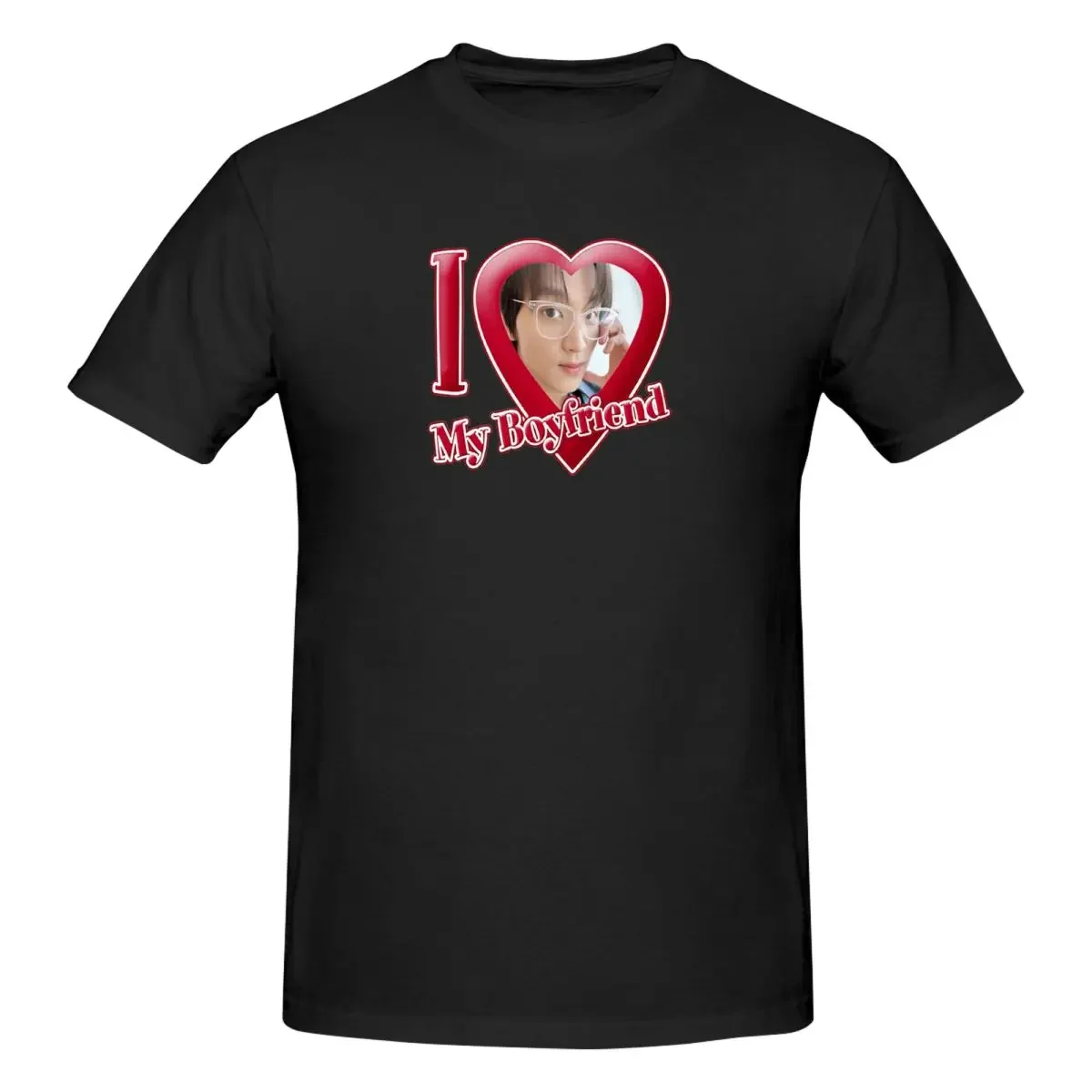 NCT Haechan I Love My Boyfriend 100% Cotton T-shirt Unisex Oversized T Shirts Men O-Neck Short Sleeve S-6XL