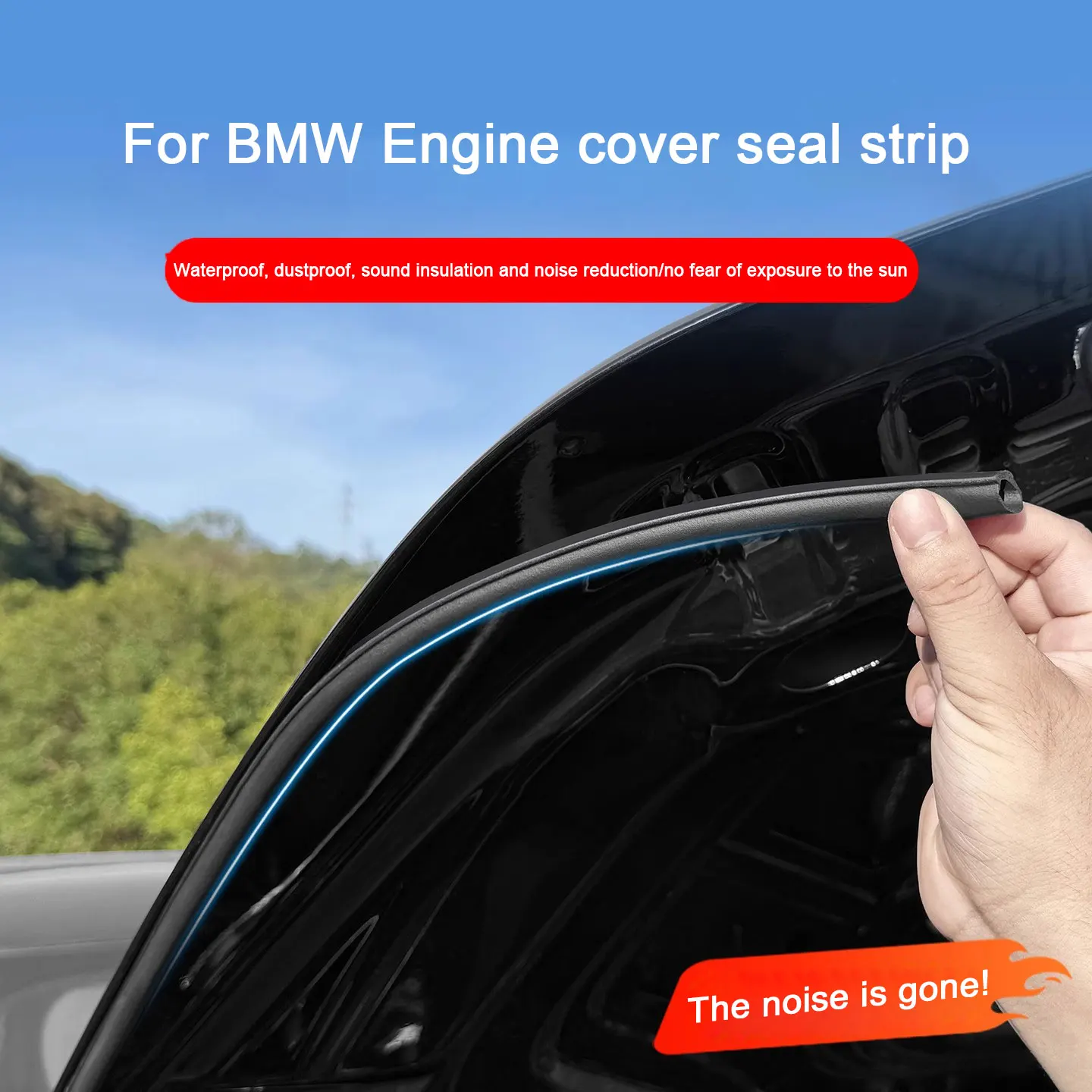 For BMW 1 3 5 7 Series G20 G30 G31 X3 G01 G02 G05 G06 G07 Engine Cover Sealing Strip B/C Column Sound Insulation Hood Mute Strip