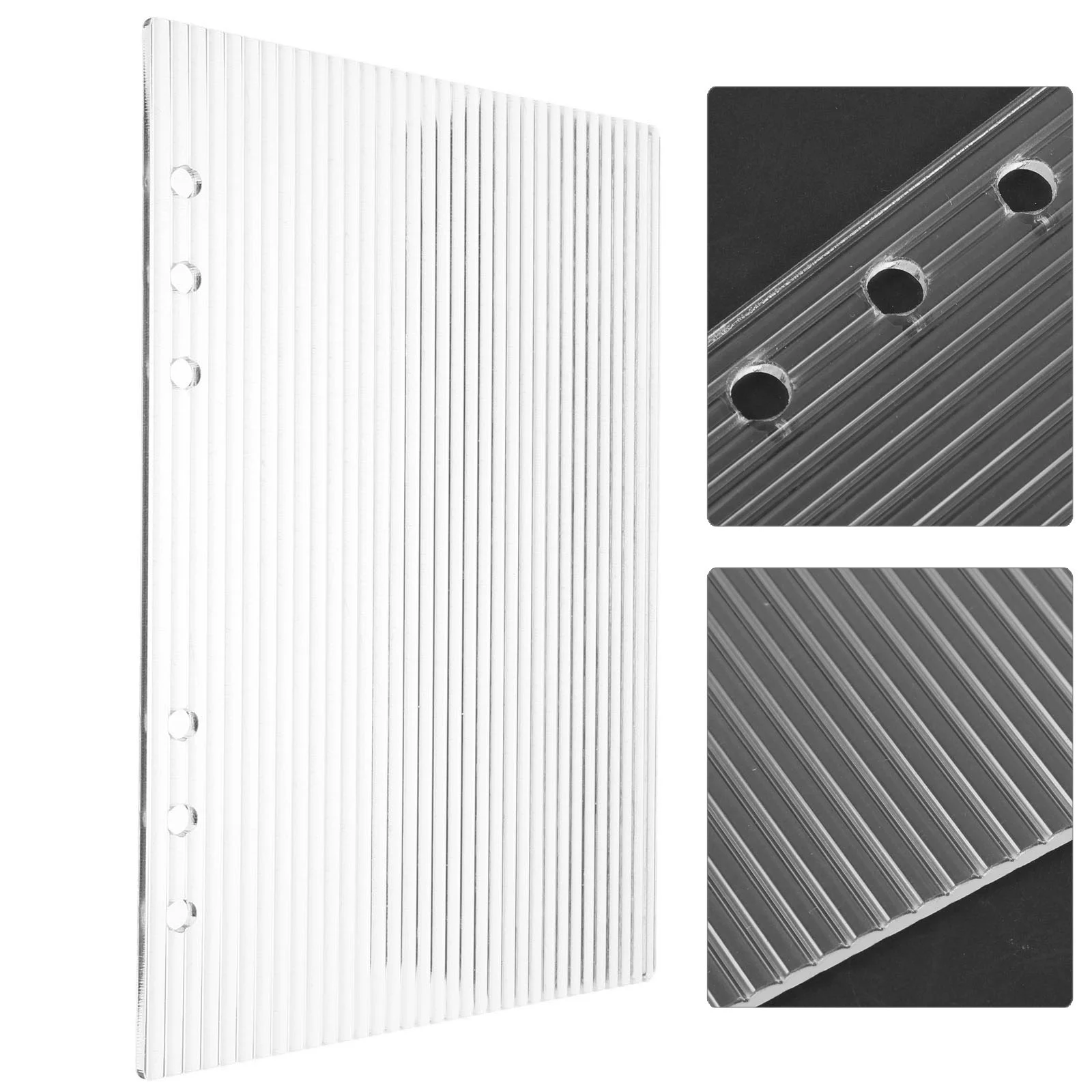 

Acrylic Notebook Cover A5 Binder 6-Ring Shell Budget Binder Notebook Cover Binder Notebook Shell Binder Cover for Home Office Su