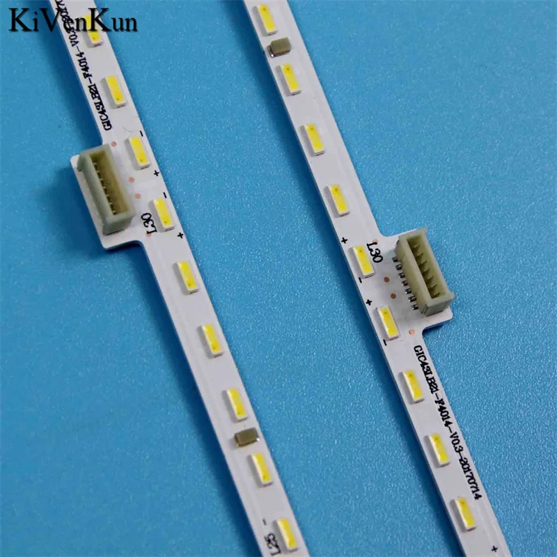 TV用LEDバックライトストリップ,TVアレイバー,GIC43LB21-F4014-V0.3,tcl 43p6 43t2f,レーンZM-JN-4CLB350-ZM02L 43p6-ud-hs 67-591540-ohaテープ