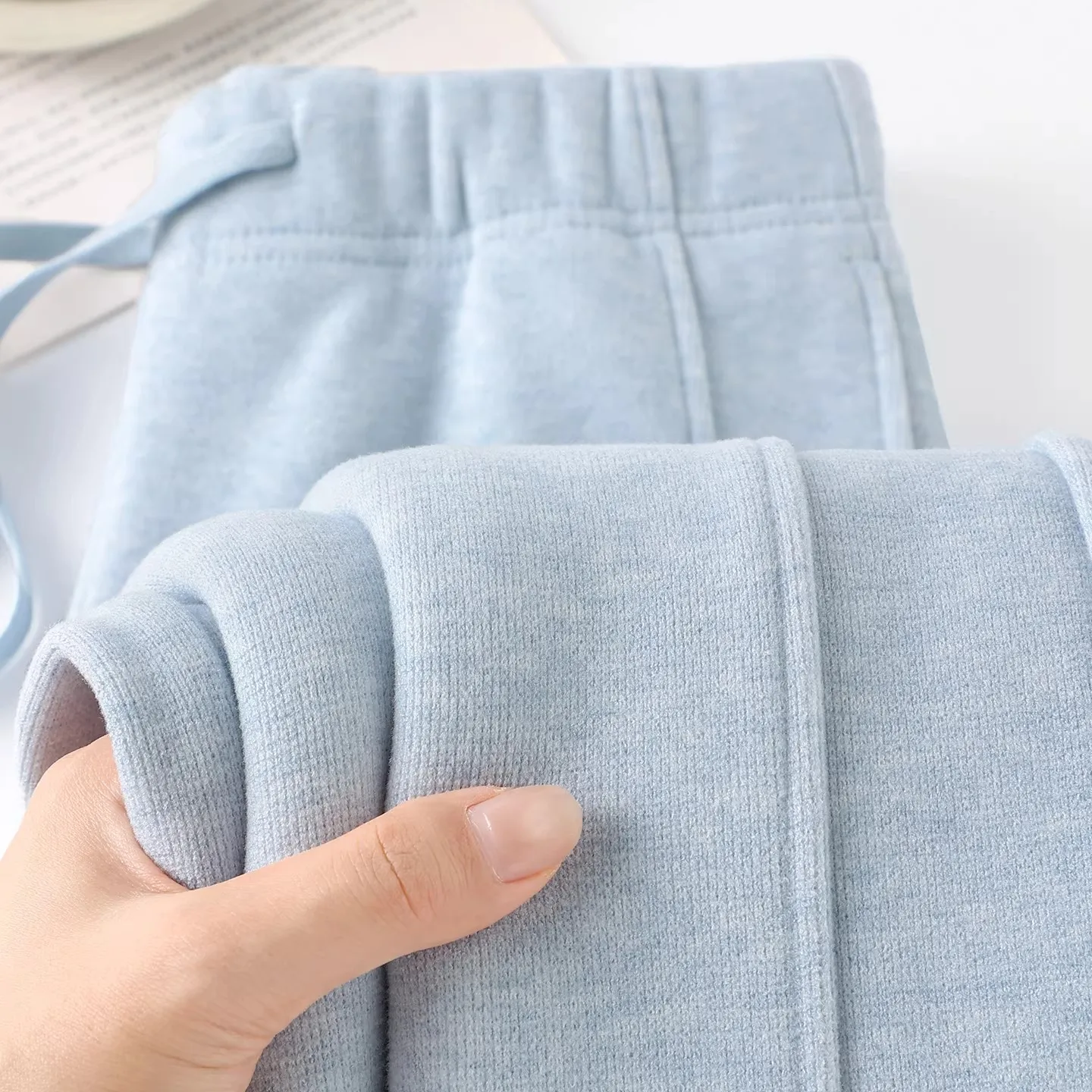 

Мягкие золотистые широкие брюки для женщин, свободного кроя, прямые, повседневные, зимние, теплые, удобные, дышащие, с высокой талией, на резинке