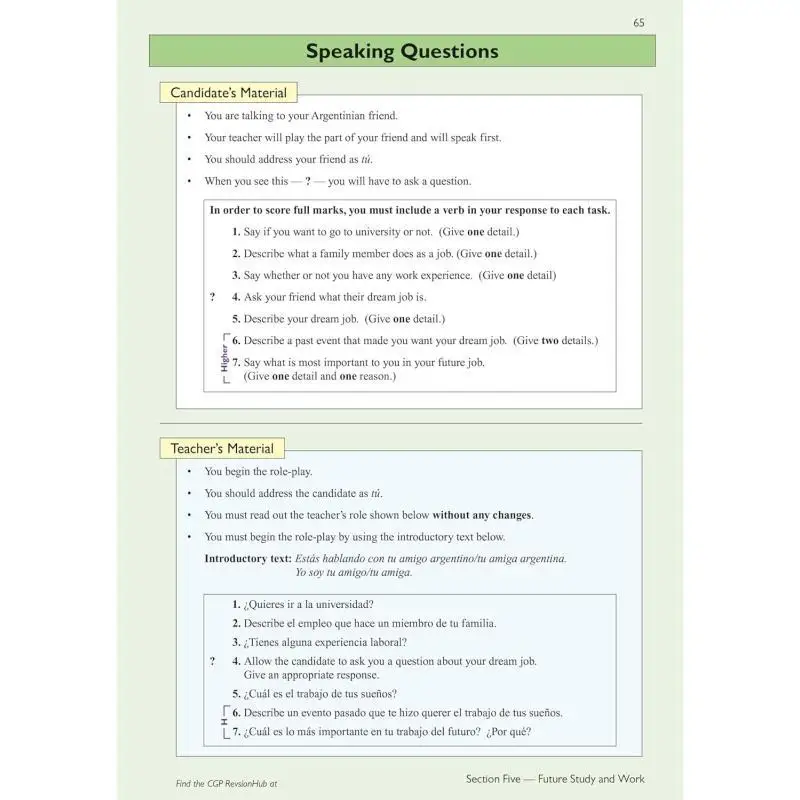 ممارسة مراجعة كاملة جديدة GCSE الإسبانية AQA مع محور مراجعة CGP للامتحانات من 2026 CGP 9781837741267