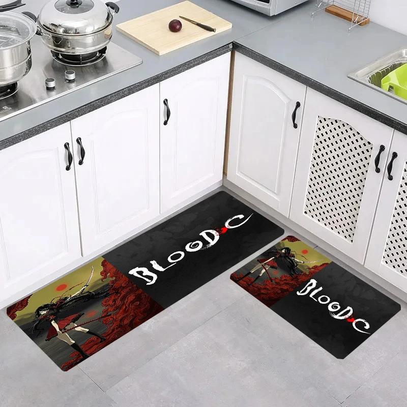 Anime Blood C Carpet Entrance of House Room Rugs Balcony Carpets Door Mat Kitchen Rug Home Foot Doormat Mats Bathroom Bath Floor