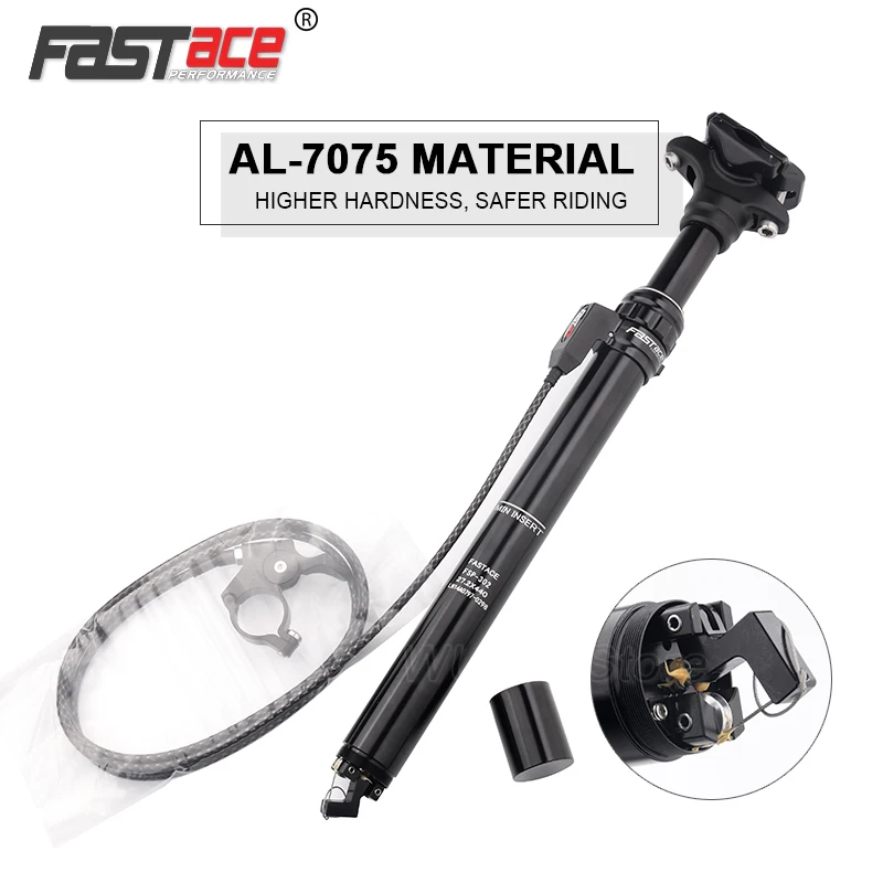 FASTACE DH Suspesion Seat Post 27.2mm Dropper 28.6/30.0/30.4/30.9/31.6/33.9mm Downhill Bike Seatpost Remote Control Air Seat