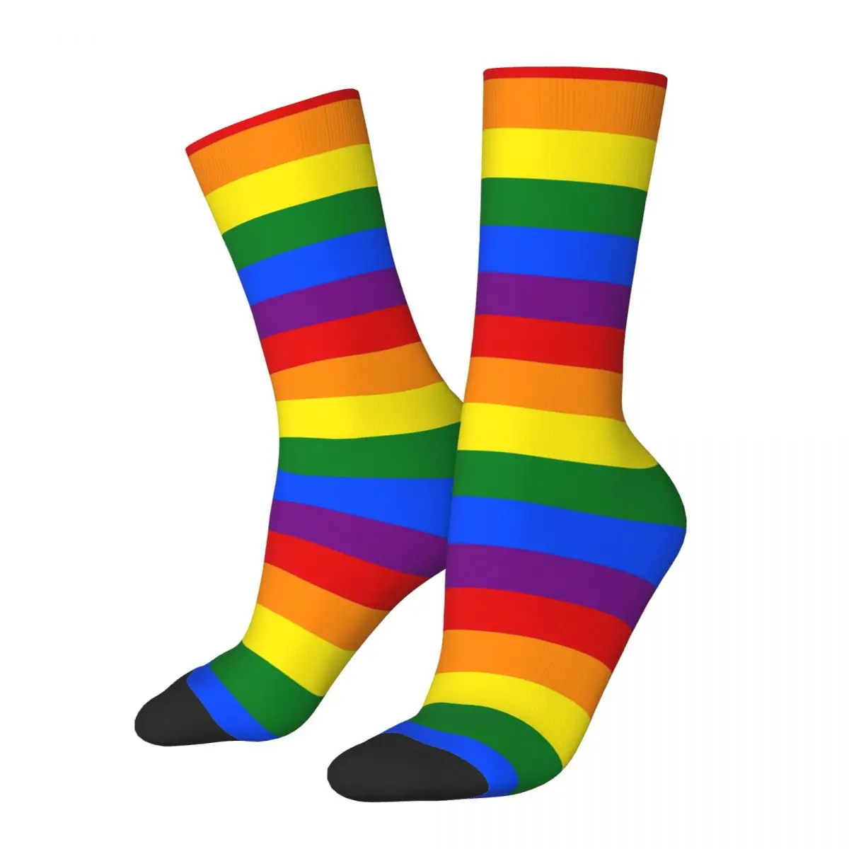 

Gay Pride Rainbow Flag Socks Harajuku Super Soft Stockings All Season Long Socks Accessories for Man's Woman's Birthday Present