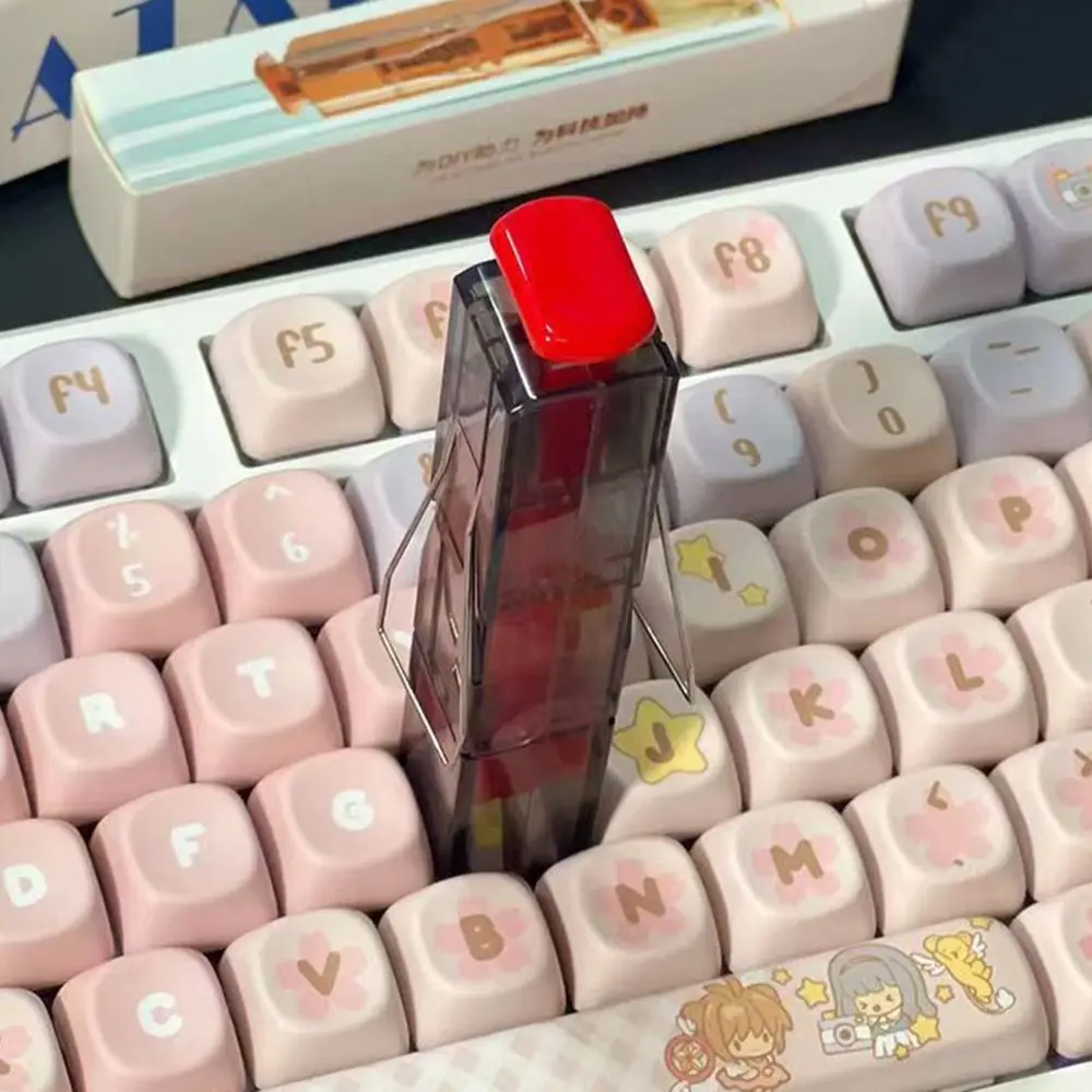 2 in 1 Keys Caps Puller Multifunction Transparent Keyboard Switch Puller Portable DIY Mechanical Keyboard Keycap Extractor