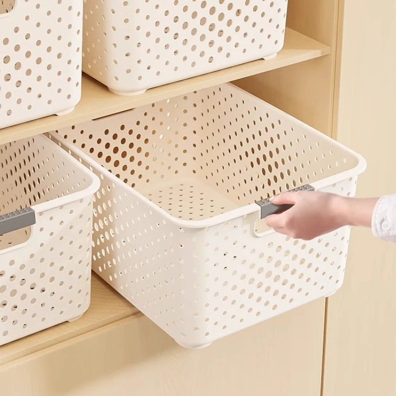 

Versatile Snack and Toy Storage Box, Large Capacity Home Organizer for Books and Kitchen Items, Functional Storage Basket