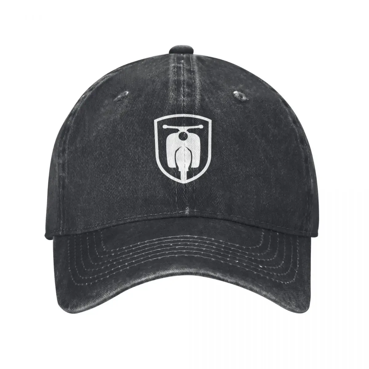 Moped motor scooter coat of arms (white) Baseball Cap Rave Trucker Cap dad hat Men's Hats Women's