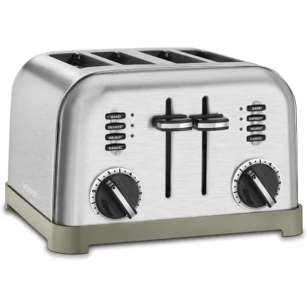 Forno torradeira Cuisinart 4 fatias, aço inoxidável escovado, CPT-180P1