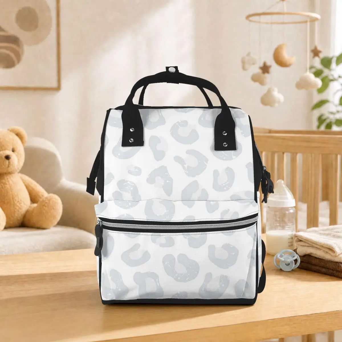 Leopard Print Student Backpack School Bag Hiking Travel Daypack for Men Women Bookbag Shoulder Bags