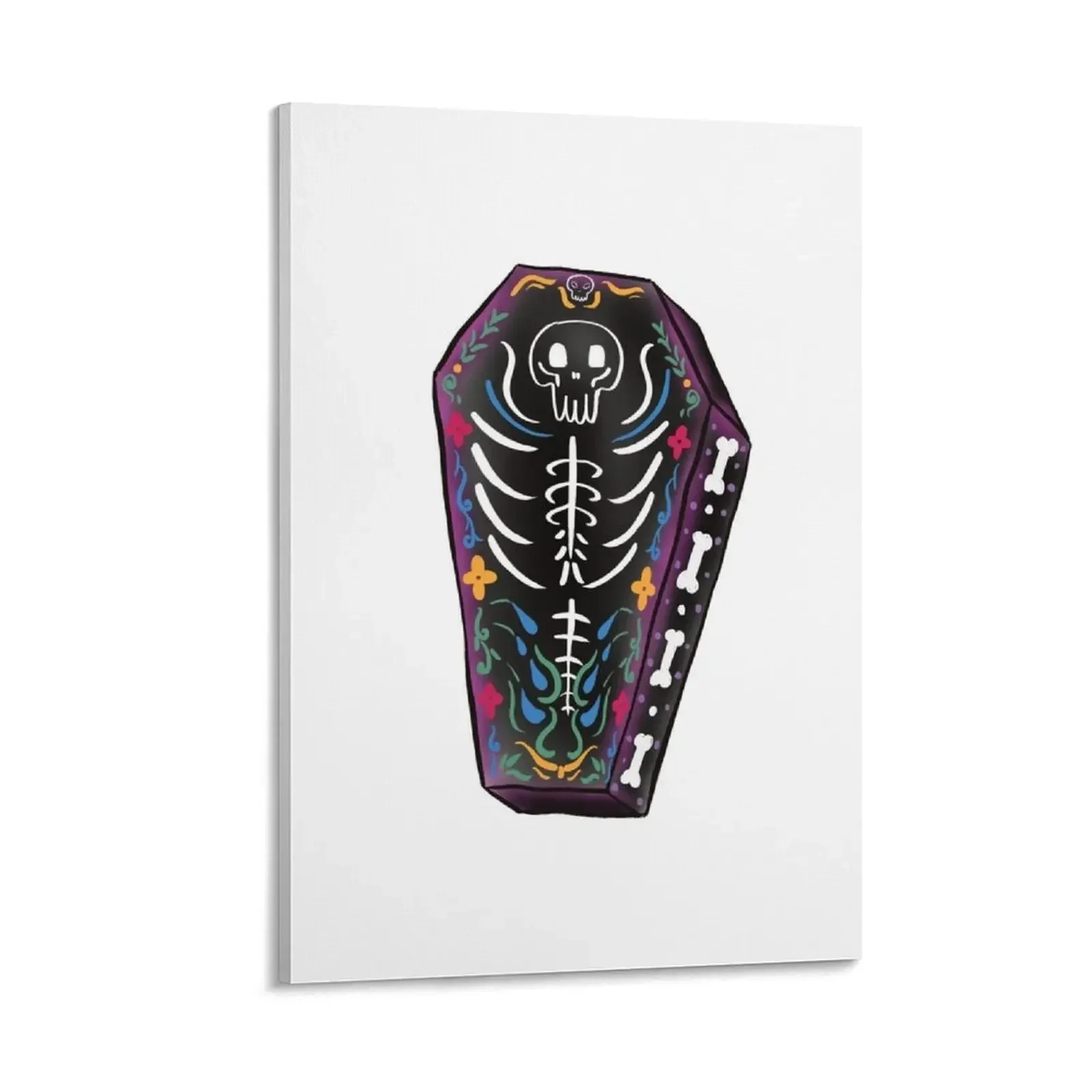 

Day of the Dead Coffin Canvas Painting decorations for the room luxury home decor pictures for wall Wall posters