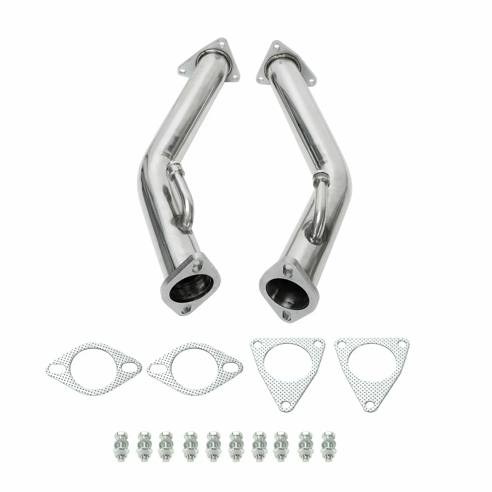 201 Stainless Steel Exhaust Header For 09-18 Nissan 370z 08-13 Infiniti G37