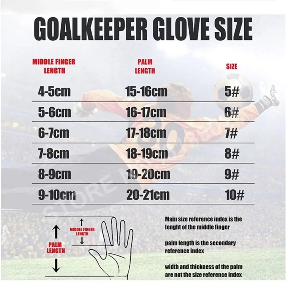 Anti-Slip Goalie Gloves Finger Protection Cushioning Latex Gloves Major Breathable Soccer Goalkeeper Gloves Play Soccer