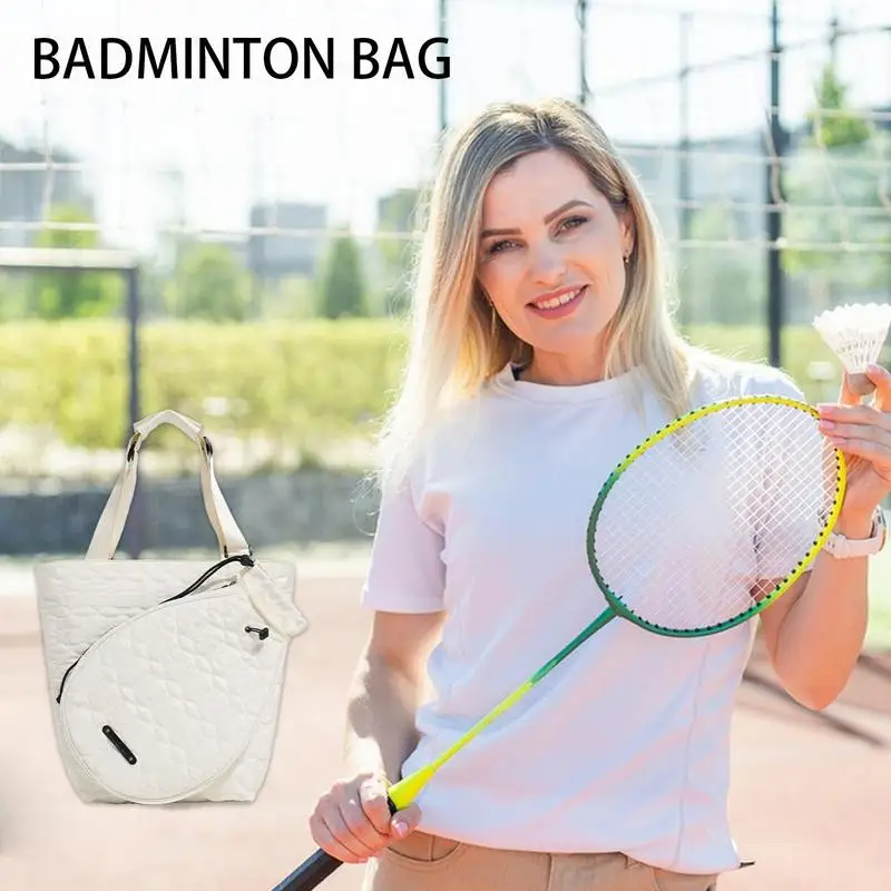 

Badminton Racket Bag Waterproof Pickleball Tote Bag Sports Tote Sports Tote For Adults Holds Tennis Badminton Pickleball Rackets