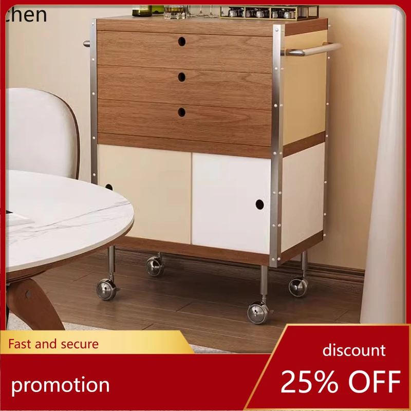 

Новая узкая мобильная тележка для чая ZML, низкий шкаф для хранения в гостиной, маленький шкафчик для хранения.