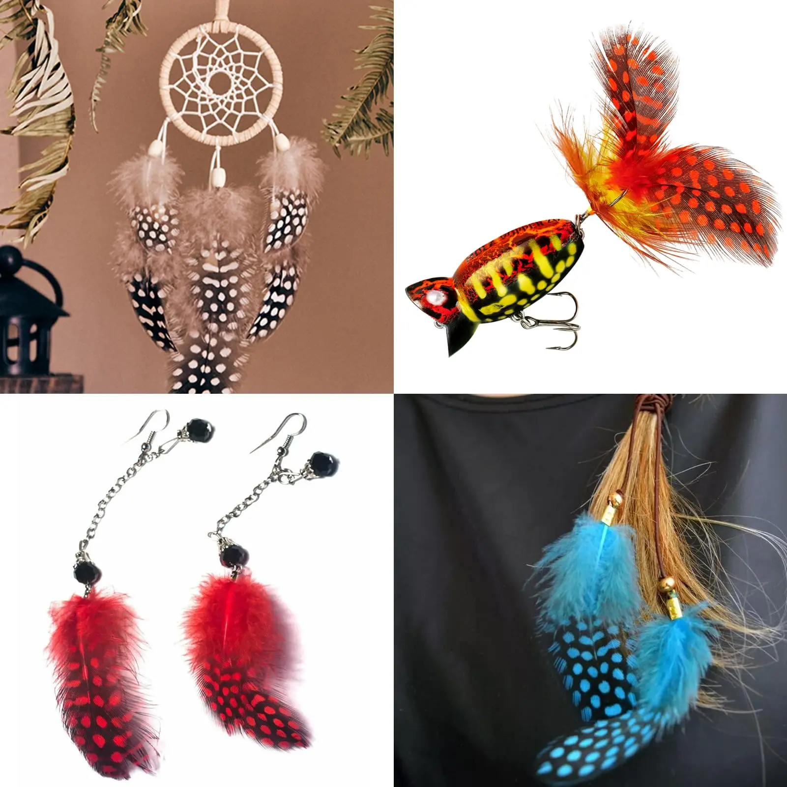 Penas de frango manchadas coloridas, 5-10cm, penas naturais em massa para artesanato diy, roupas, chapéus, joias, decoração de festa de casamento