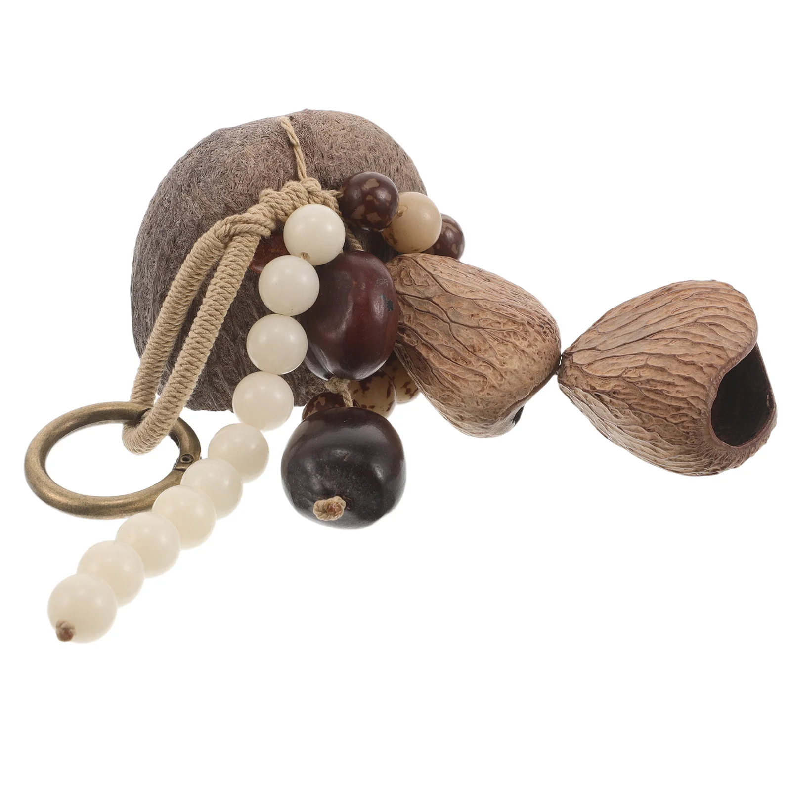 

African Nutshell Rattle Shaker Natural Hand Percussion Bell Tribal Drum Shekere Maracas Musical Instruments for Meditation