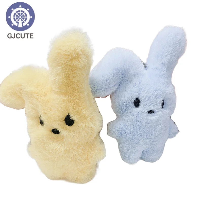 Cartoon Plush Keyring Soft Cute Rabbit Doll Keychain Backpack Car Key Hanging Pendant Ornaments For Children Girls Gift