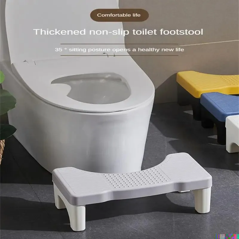 Toilet Potty Stool For Duty Plastic Portable Squatting Poop Foot Stool Bathroom Non-Slip Toilet Assistance Step Stool image 2