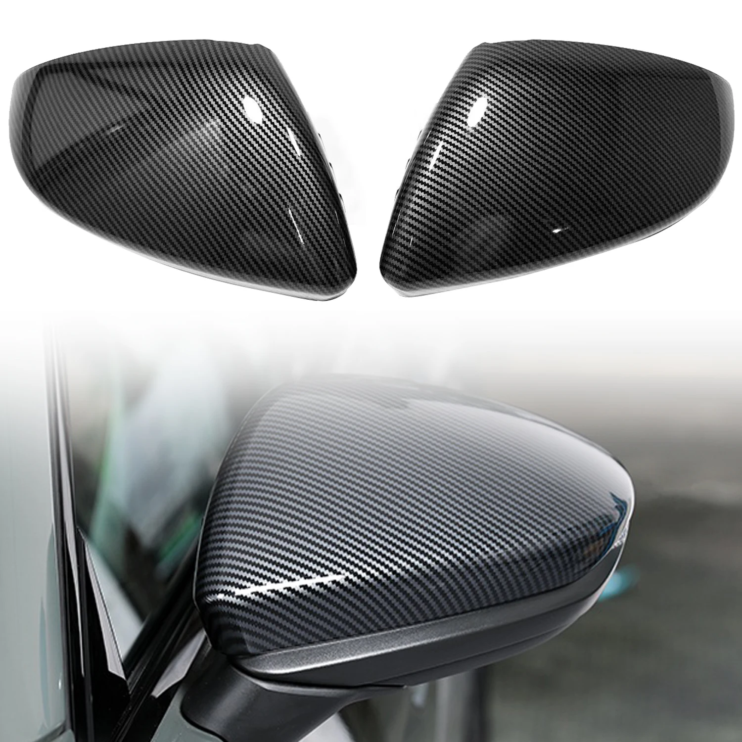 

Подходит для Audi A5L 2025 2026 Автомобильное боковое зеркало заднего вида, крышка крыла, накладка на внешнюю дверь, 2 шт.