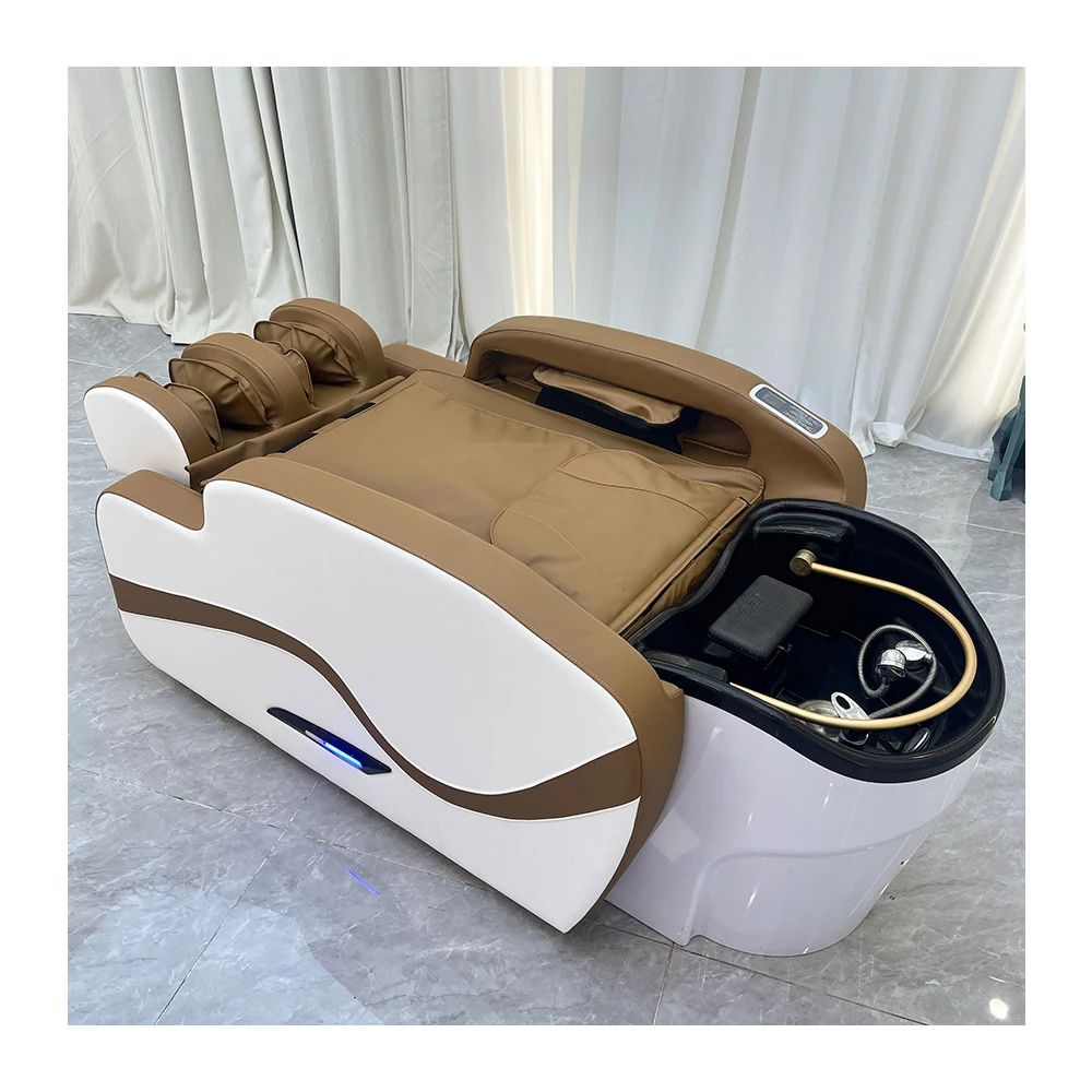 Luxurious Modern Leather Electric Massage Table Beauty Salon Shampoo Chair Electric Massage Table