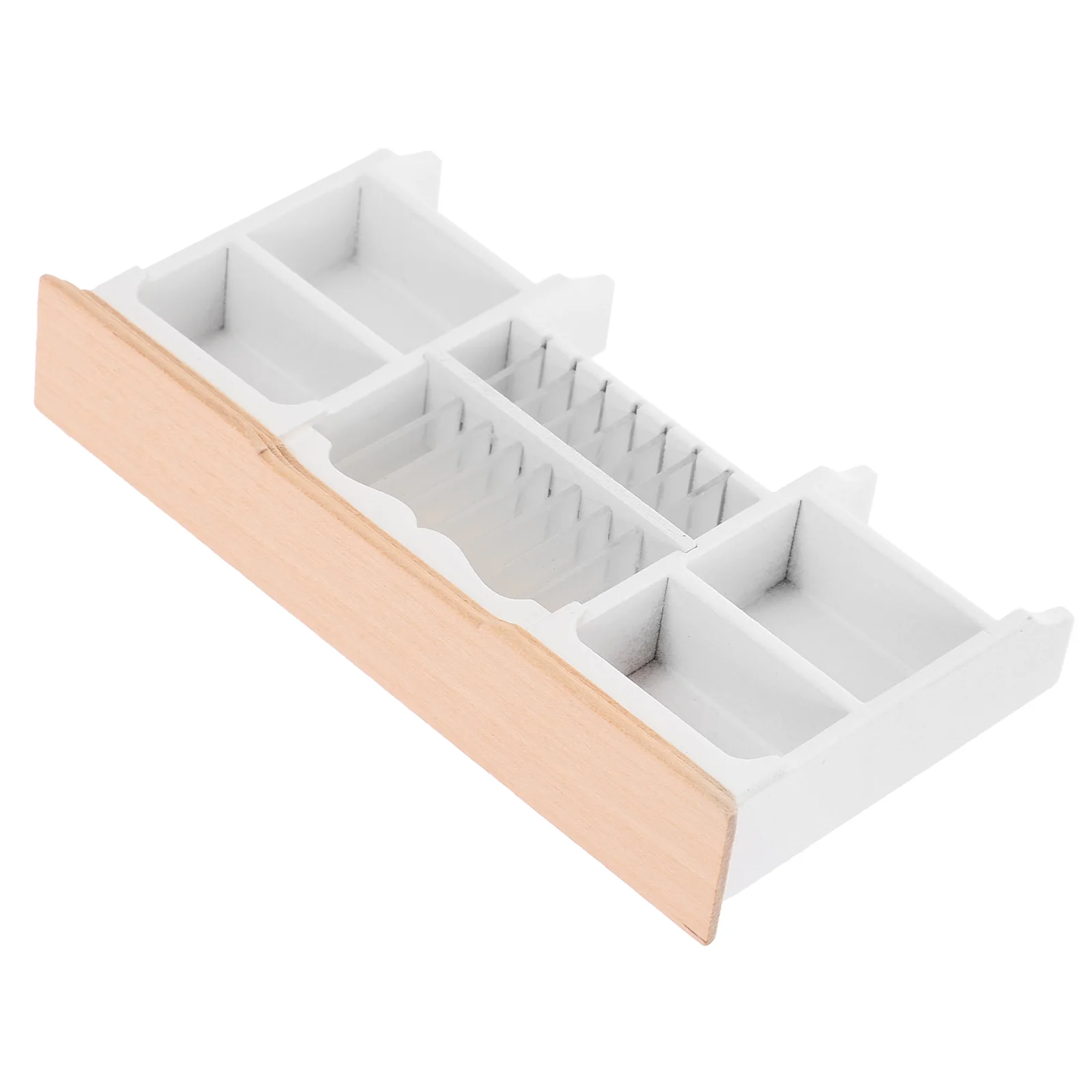 Miniature Furniture White Wall Cabinet House Kitchen Storage Rack Model Landscape Decor Mini Set Realistic