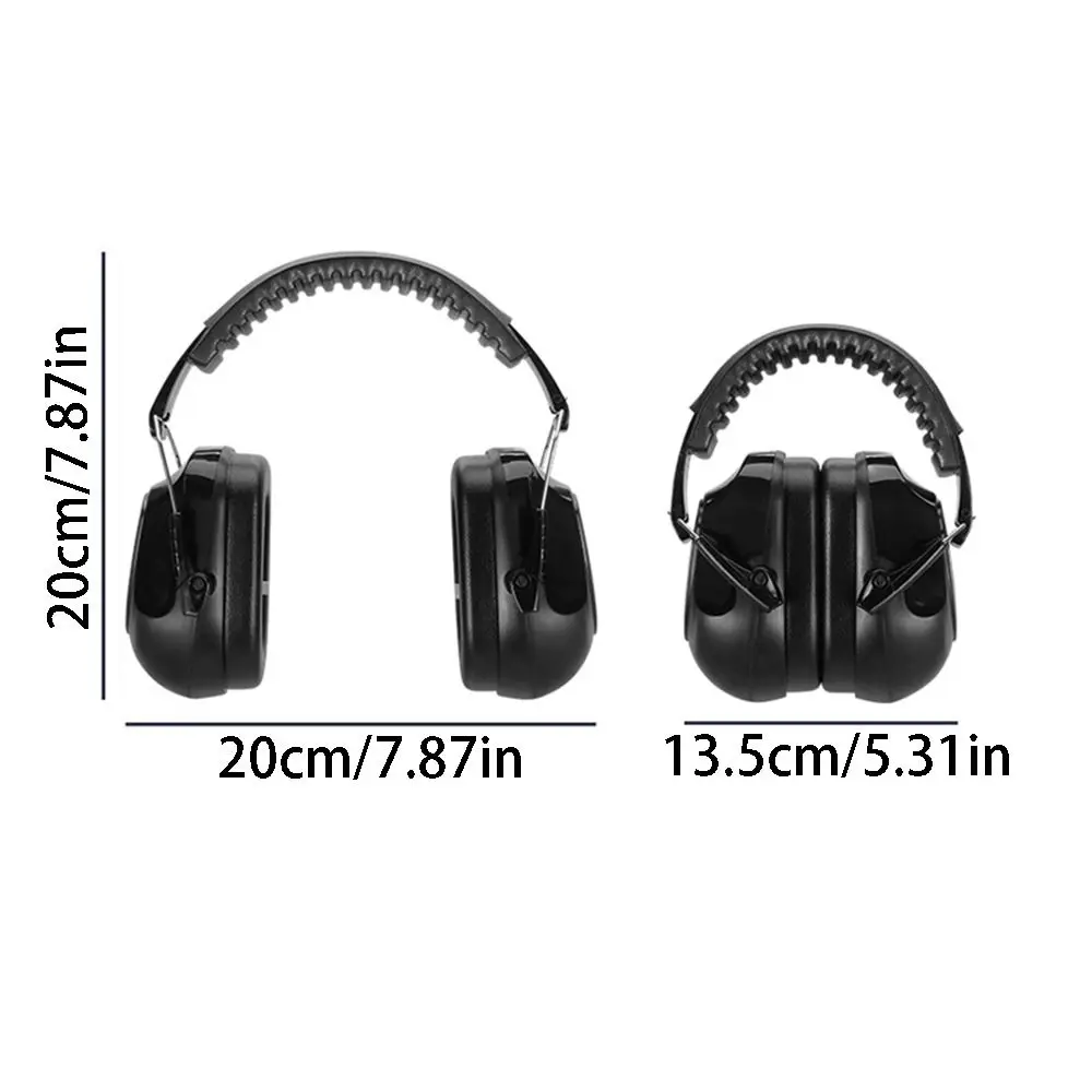 SNR-34dB Adjustable Head Earmuffs Foldable Hearing Protection Ear Defenders Safety Effective Anti-Noise Earmuffs