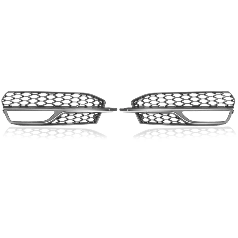 

2PCS Parts Accessories Fit For A3 S Line 2013-2016 S3 Car Fog Light Cover Lower Bumper Grill Grilles