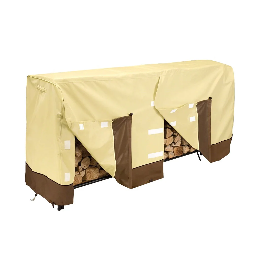 

Waterproof Firewood Cover 210D Oxford Cloth Rain Shed Cover with Ventilation for Better Air Circulation Outdoors